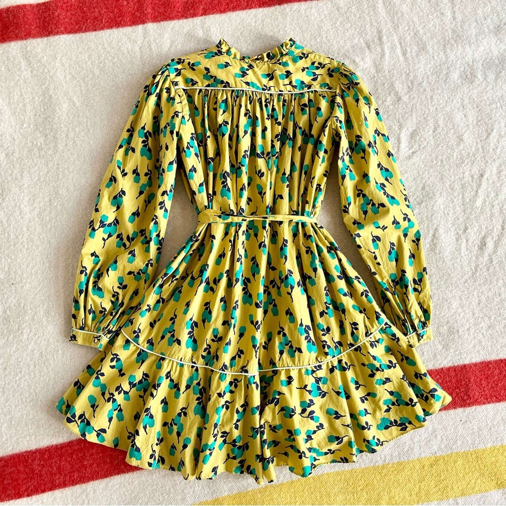 Rachel antonoff drew dress in mustard tulip - Picture 11 of 14